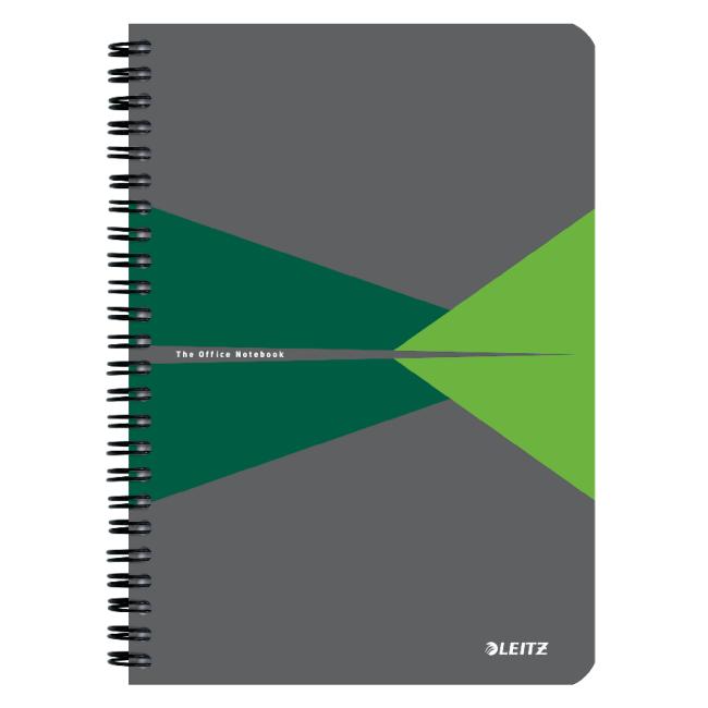 Block Leitz Office Card A5 90 sheets lined green