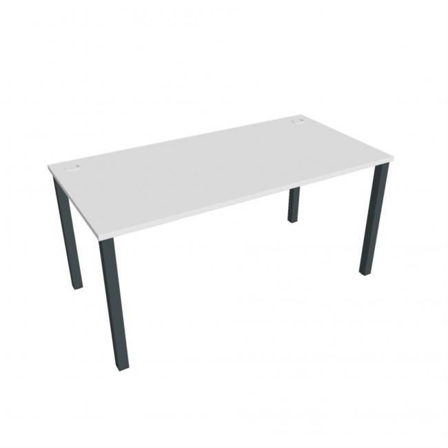 Uni work table, 160x75.5x80 cm, white/black