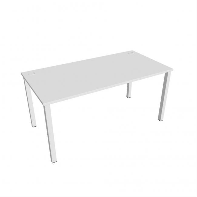 Uni work table, 160x75.5x80 cm, white/white