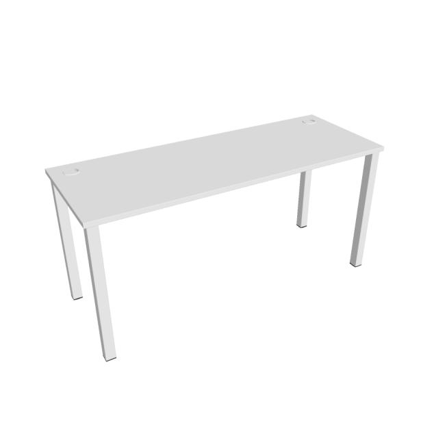 Uni work table, 160x75.5x60 cm, white/white