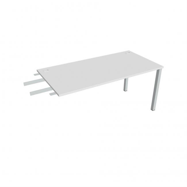 Work table Uni, chain, 160x75.5x80 cm, white/grey