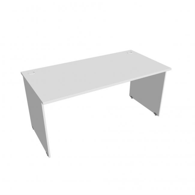 Gate desk, 160x75.5x80 cm, white/white