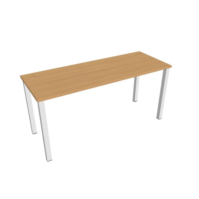 Uni work table, 160x75.5x60 cm, beech/white