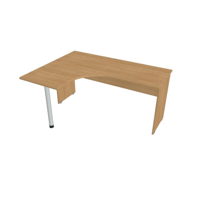 [ON160345] Gate desk, ergo, right, 160x75.5x120 cm, oak/oak
