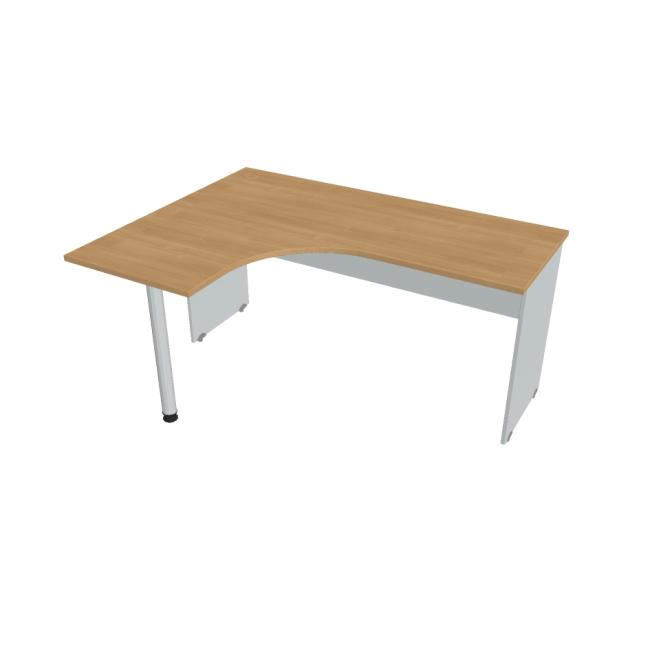 [ON160349] Gate desk, ergo, right, 160x75.5x120 cm, oak/grey