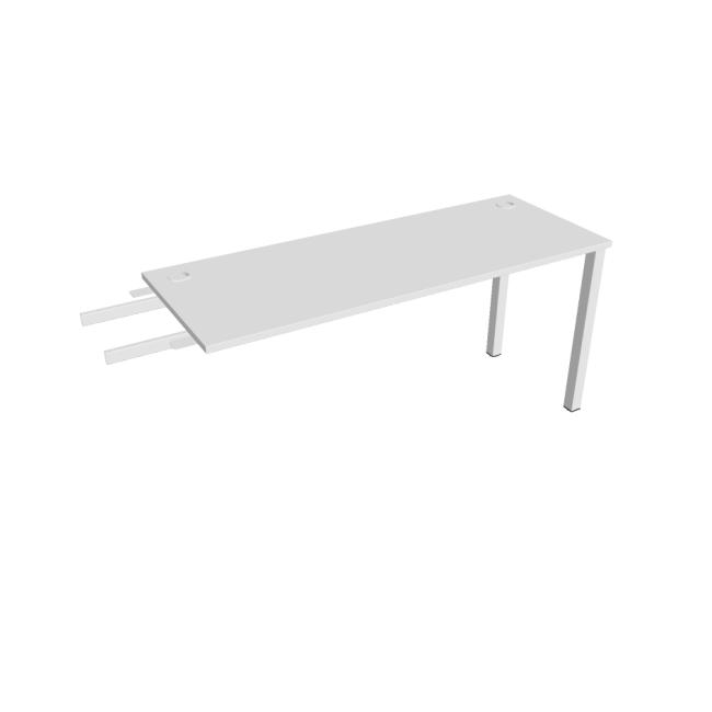 Work table Uni, chain, 160x75.5x60 cm, white/white