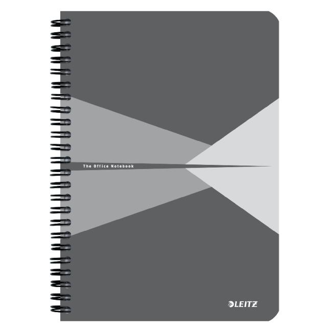 Block Leitz Office Card A5 90 sheets ruled gray