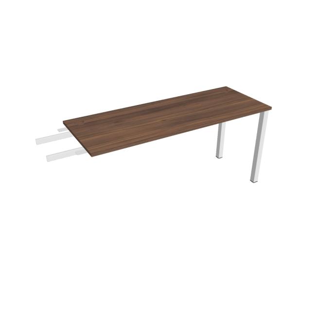 Work table Uni, chain, 160x75.5x60 cm, walnut/white