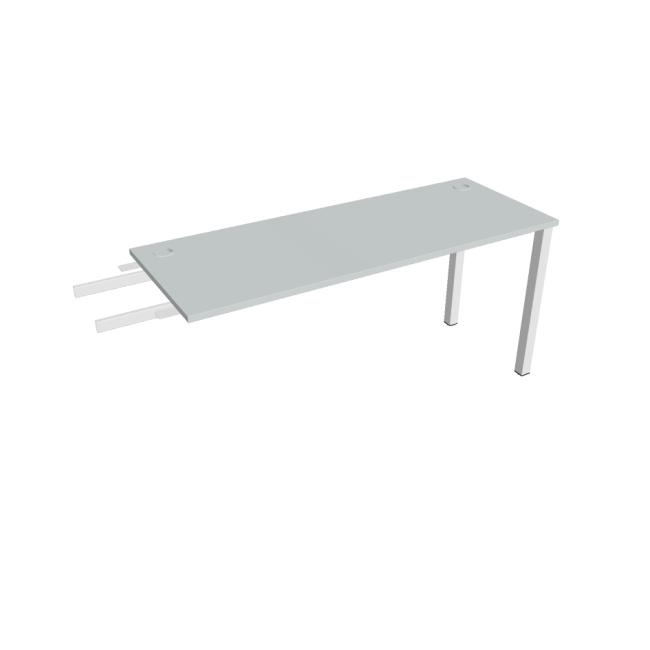 Work table Uni, chain, 160x75.5x60 cm, grey/white