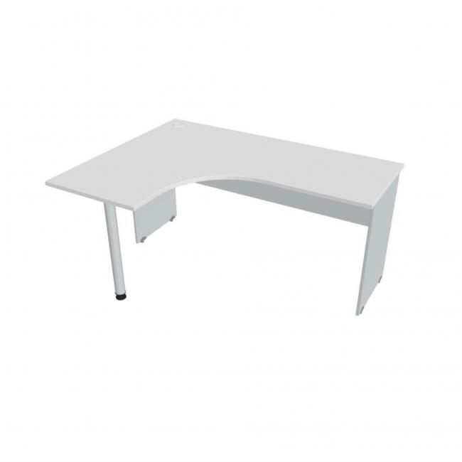 [ON160498] Gate desk, ergo, right, 160x75.5x120 cm, white/grey