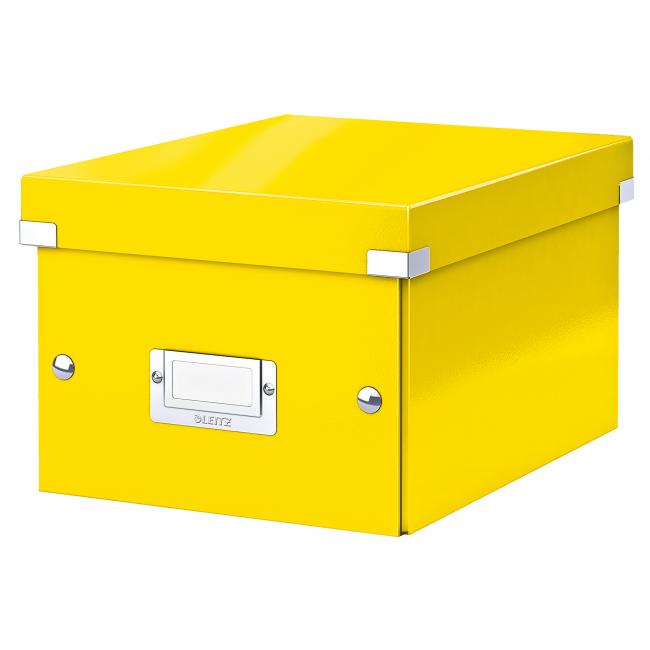 Small Click & Store box metallic yellow