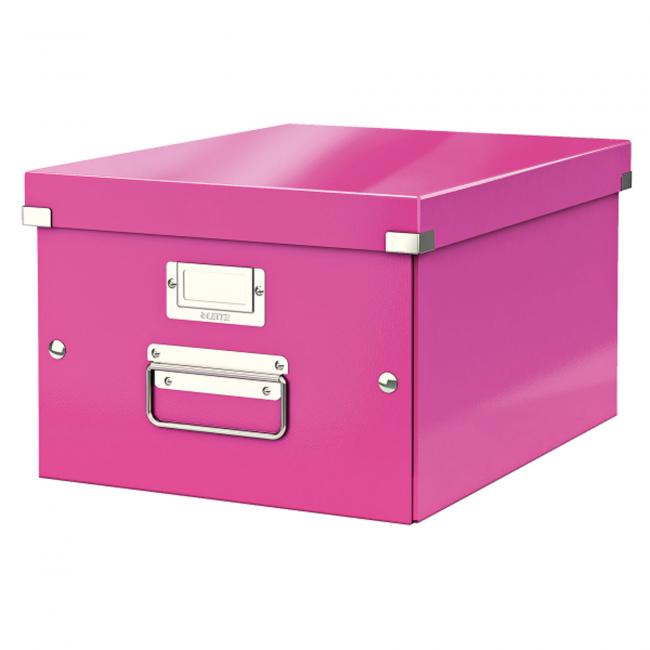 Click & Store medium box pink