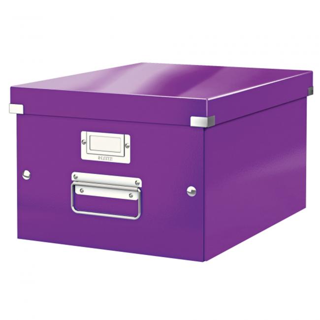 [ES604462] Medium box Click & Store purple