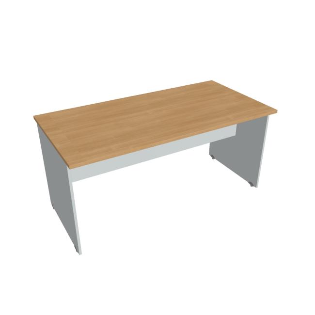 Gate meeting table, 160x75.5x80 cm, oak/grey