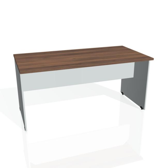 Gate meeting table, 160x75.5x80 cm, walnut/grey