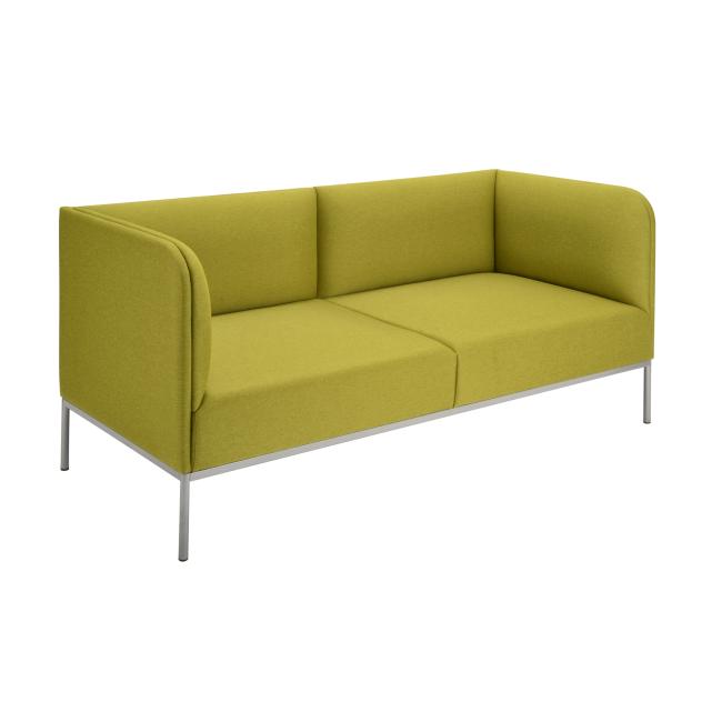 [AB010144] Three-seat Soft, w. 190 cm, green Bombay 38, gray construction