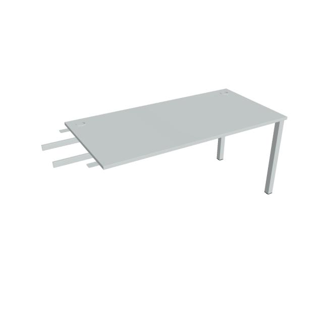 Work table Uni, chain, 160x75.5x80 cm, gray/grey