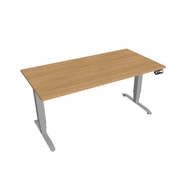[ON160842] Motion desk, PO, 3S, 160x61-128x80 cm, oak/grey