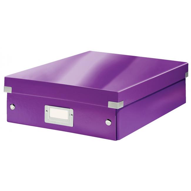 [ES605862] Stredná organizačná schránka Click and Store purple