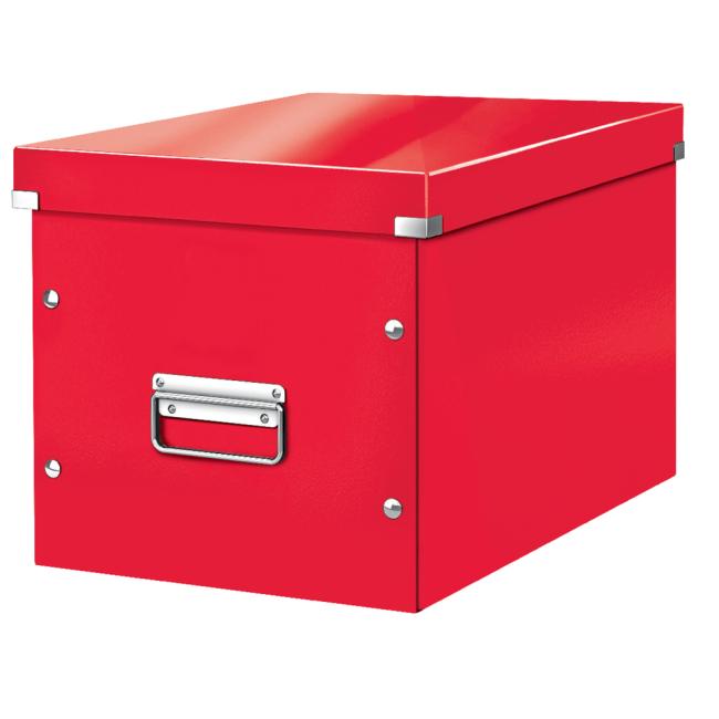 Square box Click & Store A4 red