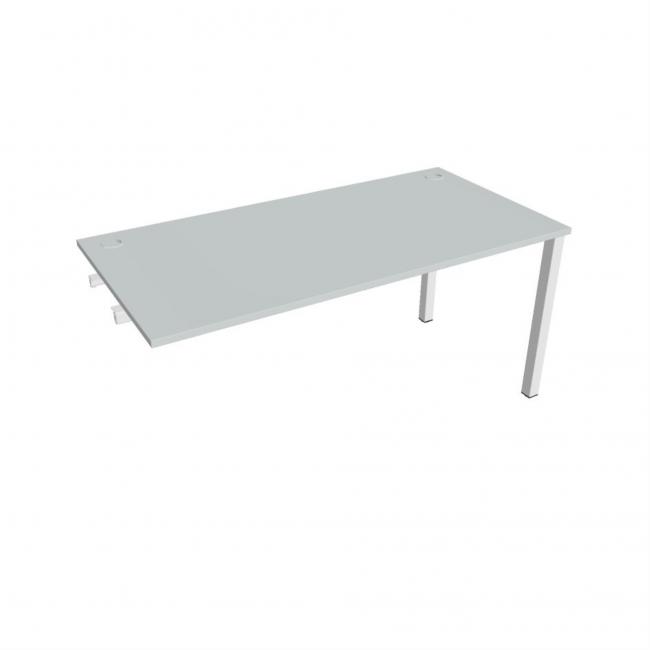 Work table Uni k pozdź. chain, 160x75.5x80 cm, grey/white