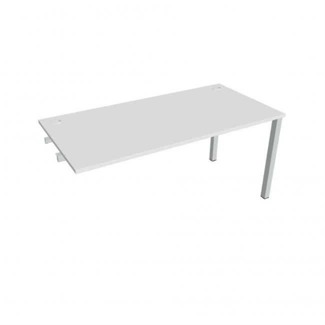 Work table Uni k pozdź. chain, 160x75.5x80 cm, white/grey