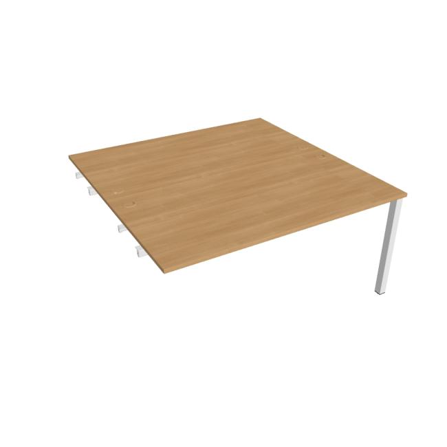 Work table Uni k pozdź. chain, 160x75.5x160 cm, oak/grey