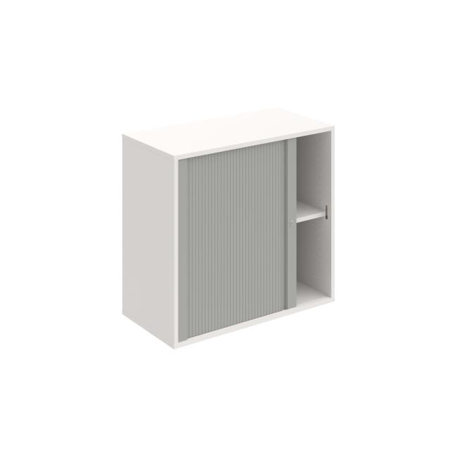 Drive shelf cabinet, lock, 80x74x40 cm, grey/white