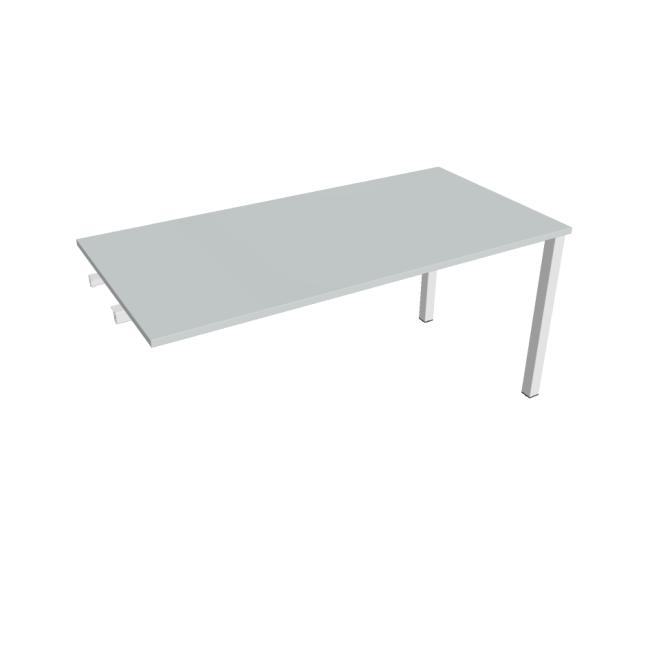 Conference table Uni to late. chain, 160x75.5x80 cm, grey/white