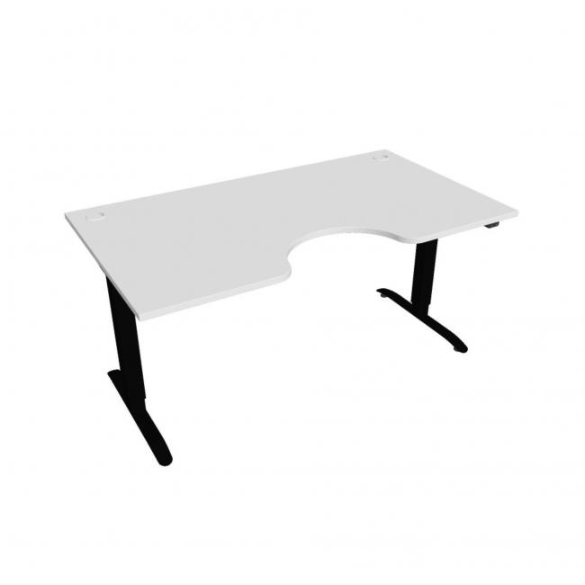 Motion Ergo desk, ZO, 2S, 160x70.5-120.5x90 cm, white/black