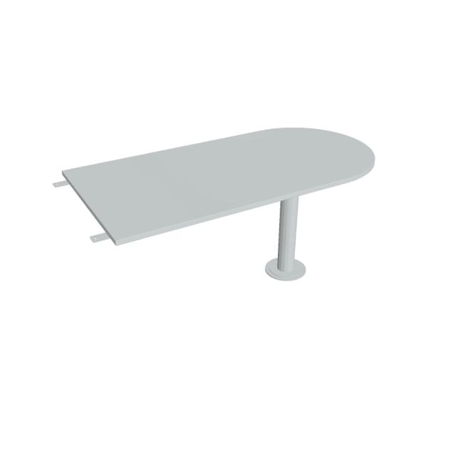 Additional table Cross, 160x75.5x80 cm, grey/metal