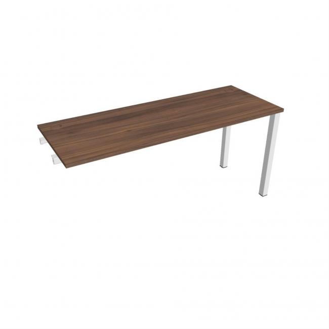 Work table Uni k pozdź. chain, 160x75.5x60 cm, walnut/white