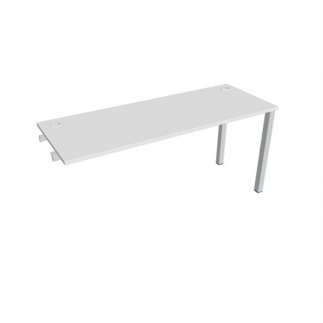 Work table Uni k pozdź. chain, 160x75.5x60 cm, white/grey