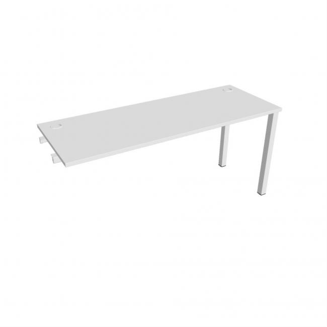 Work table Uni k pozdź. chain, 160x75.5x60 cm, white/white