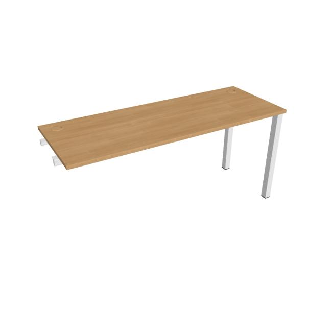 Work table Uni k pozdź. chain, 160x75.5x60 cm, oak/grey