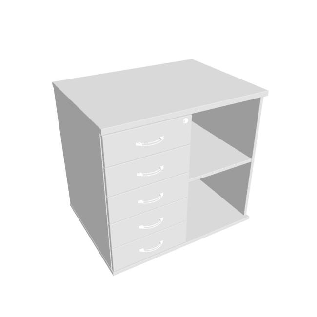 [ON169790] Additional cabinet for Hobis table, lock, L, white