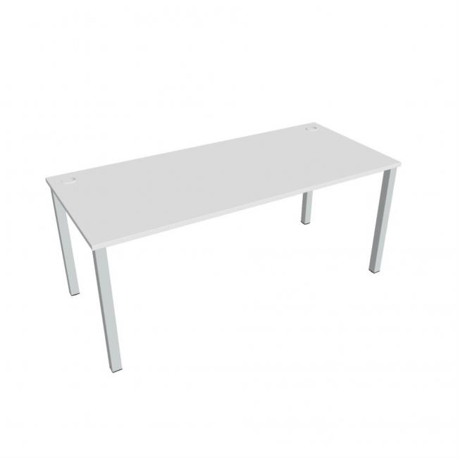 Uni work table, 180x75.5x80 cm, white/grey