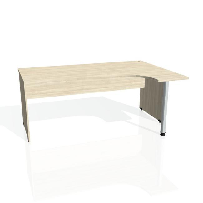 Gate desk, ergo, left, 180x75.5x120 cm, agate/agate