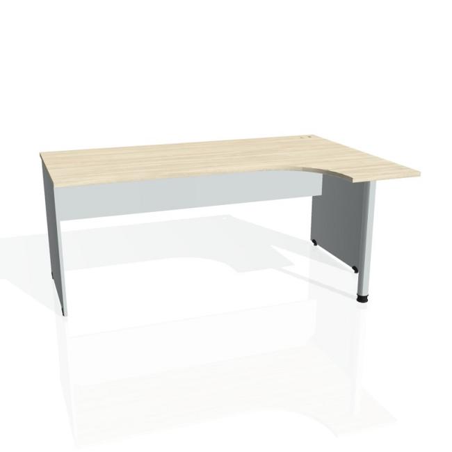 Gate desk, ergo, left, 180x75.5x120 cm, agate/grey