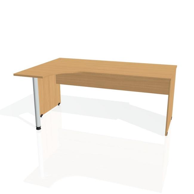 [ON180222] Gate work desk, ergo, right, 180x75.5x120 cm, beech/beech