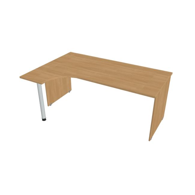 [ON180244] Gate desk, ergo, right, 180x75.5x120 cm, oak/oak