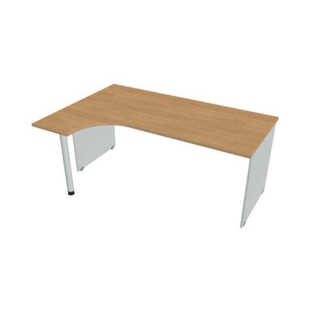 [ON180248] Gate desk, ergo, right, 180x75.5x120 cm, oak/grey