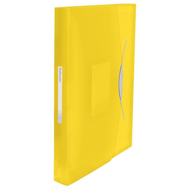 [ES624020] Plastic briefcase with compartments Esselte VIVIDA yellow