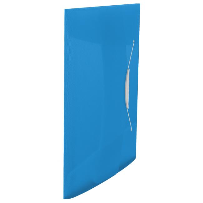 [ES624040] Plastic cover with rubber band Esselte VIVIDA blue