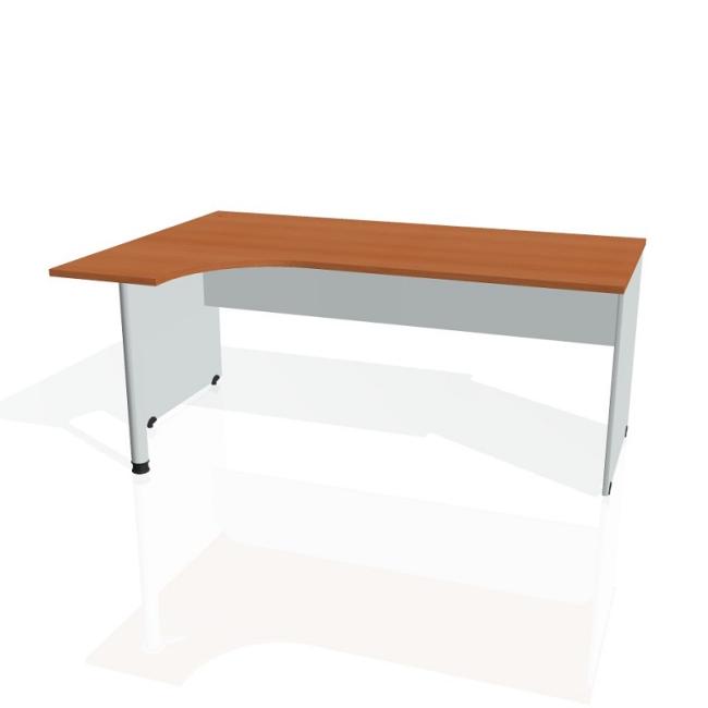 Gate desk, ergo, right, 180x75.5x120 cm, cherry/grey