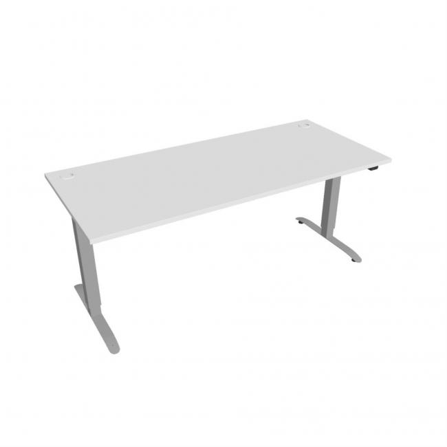 [ON180592] Motion desk, ZO, 2S, 180x70.5-120.5x80 cm, white/grey