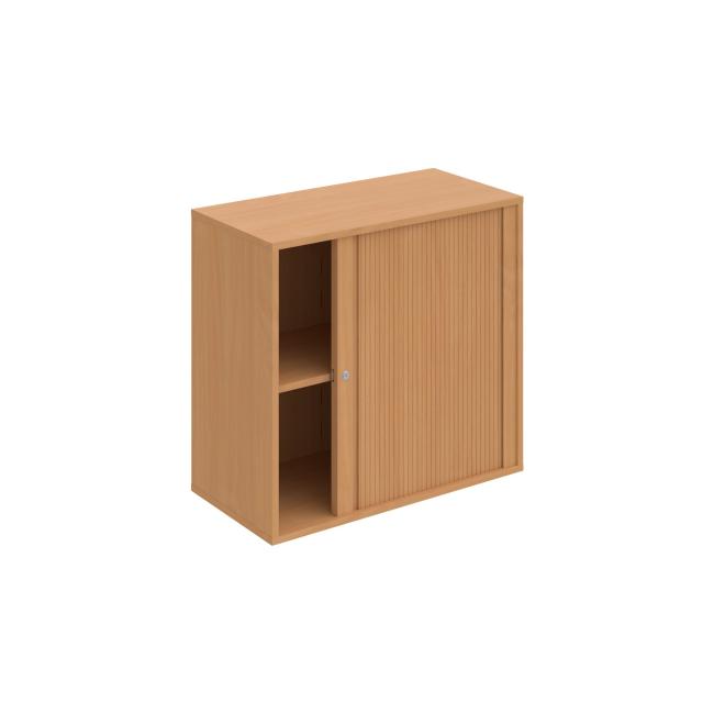 Drive shelf cabinet, lock, 80x74x40 cm, beech/beech
