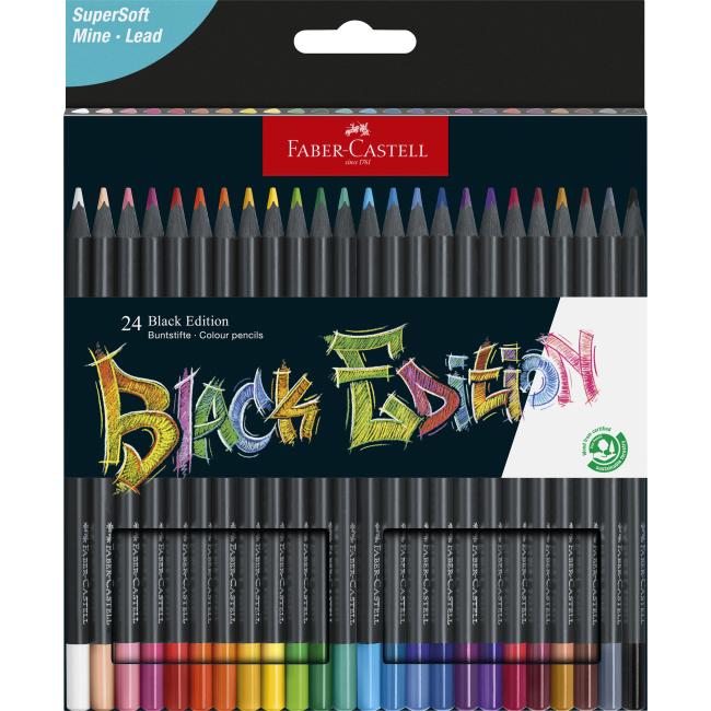 [FC116424] Faber Castell Black Edition crayons, 24 pcs