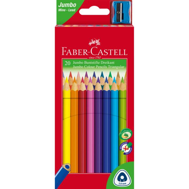 Faber Castell Junior grip crayons, 20 pcs