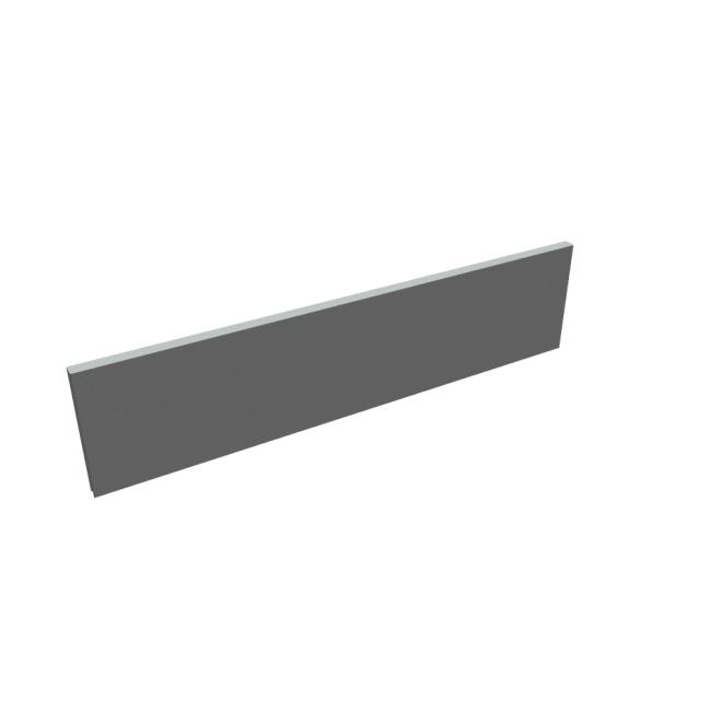 Akustik table screen, 180 cm, light grey